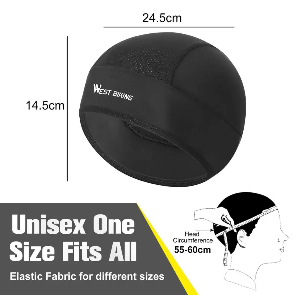

WEST BIKING Sport Skull Caps Summer Anti-UV Winter Warm Cycling Helmet Hat Running Riding Hiking MTB Bike Motorcycle Headwear