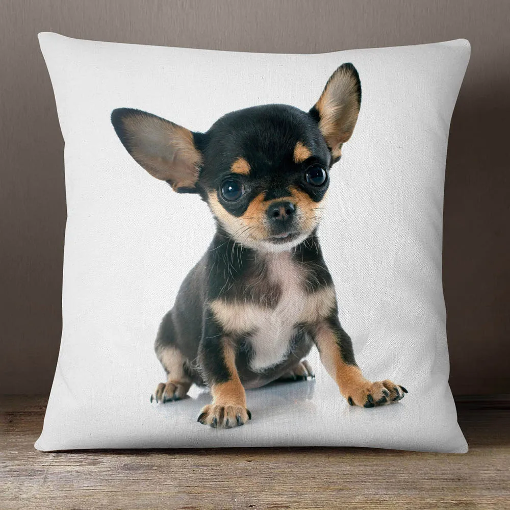 Милые собаки накидки на подушки Kirky Шнауцер YorkshireTerrier маленькая собака щенок