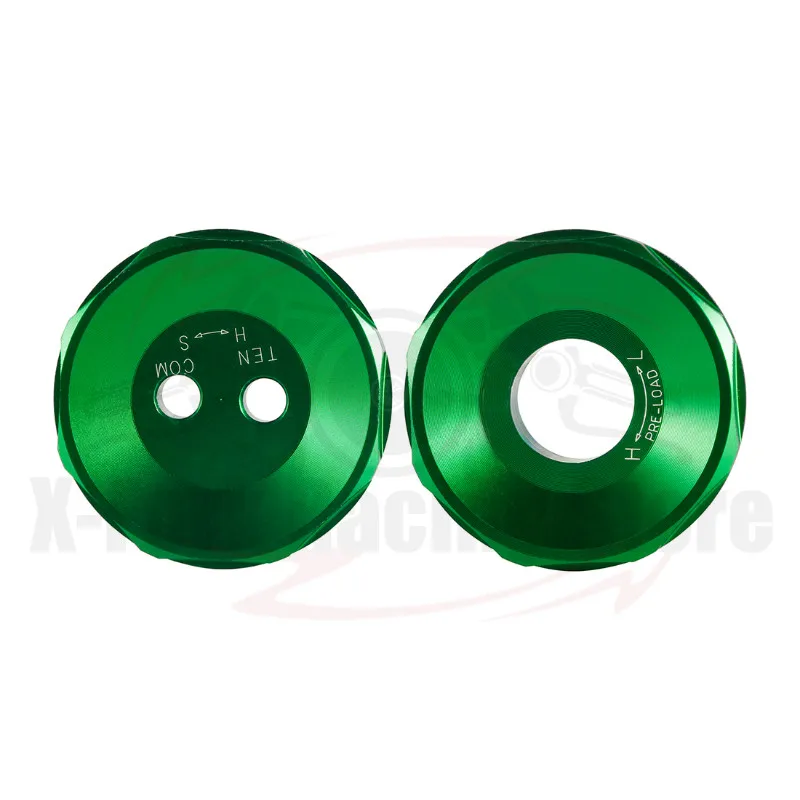 

Колпаки передней вилки для Kawasaki ZX6R 2013 2014 2015 2016 2017 2018 2019 2020 2021 2022 шестиугольные болты зеленые