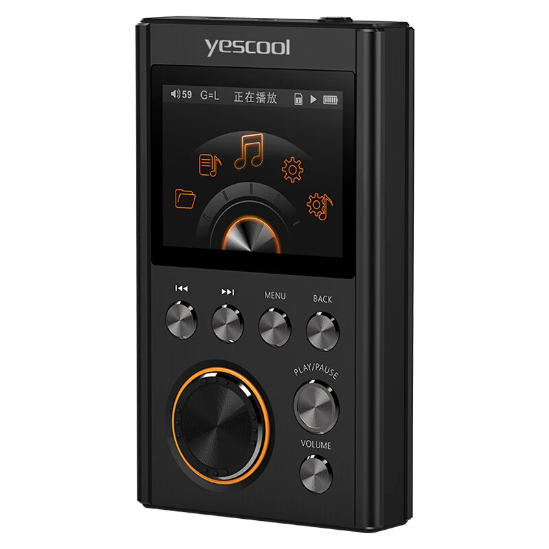 yescool pg50 professional digital mp3 music player dsd256 sport hifi lossless audio player support tf card 24bit 192khz dac amp free global shipping