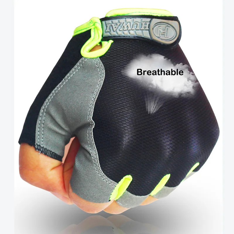 Велосипедные перчатки Нескользящие дышащие на пальцах для занятий спортом