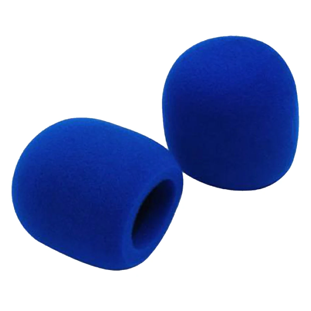 

MagiDeal 2PCS Blue Foam Microphone Cover Thick Handheld Stage Mic Windscreen