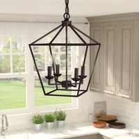 vintage retro industrial chandelier classic iron candlesticks home decor loft living dining room counter hanging light fixtures