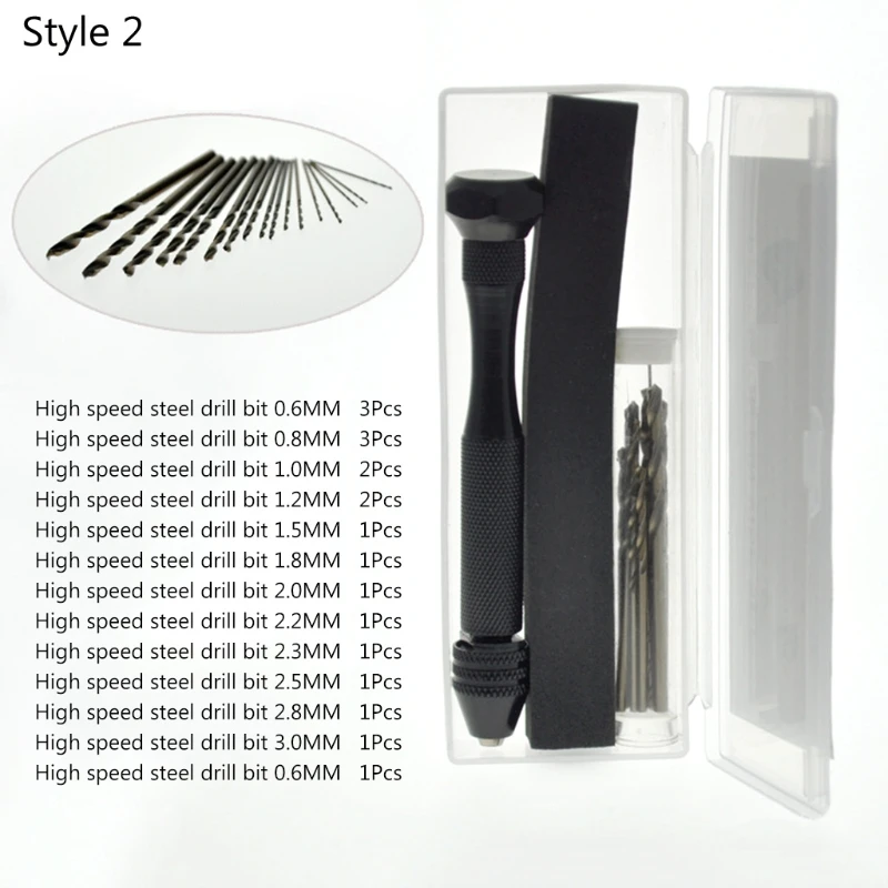

High-speed Twist Drill Set Black Hand Twist Metal Straight Shank Wear-resistant M17E