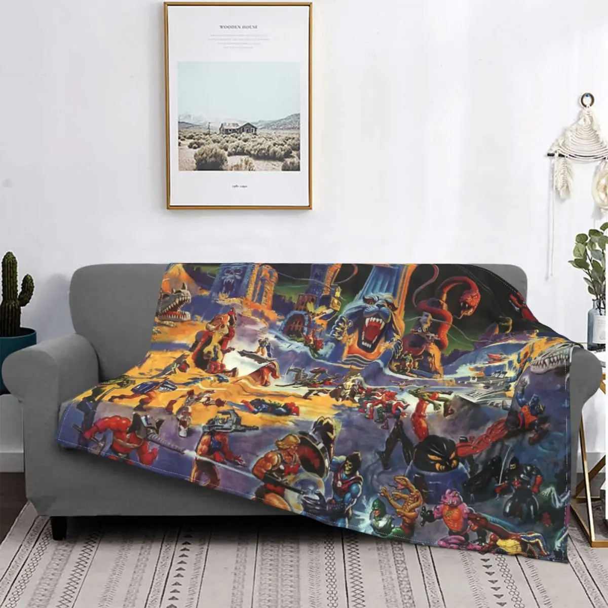 

Manta de maestro del universo, colcha, cama, alfombra a cuadros, toalla de playa, manta de lana, textil de lujo para el hogar
