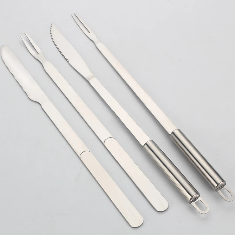 Кухонные принадлежности посуда для барбекю походный специальный нож и вилка из