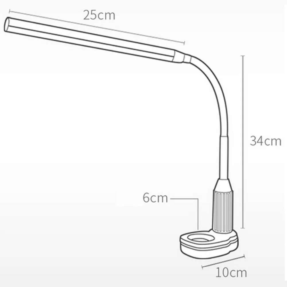 Светодиодный настольная лампа глаз защитный зажим для настольной лампы Плавная