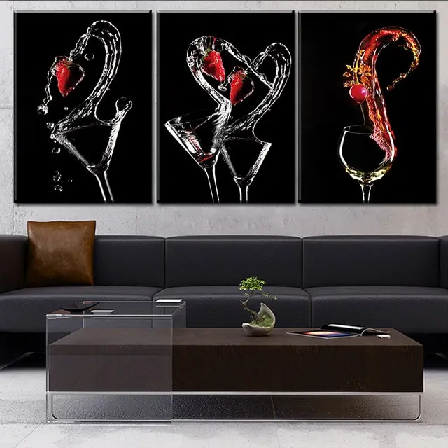 

Wine Glass Diamond embroidery,3pcs,5d diamond painting full drill square round,kitchen Cross Stitch christmas decor for home