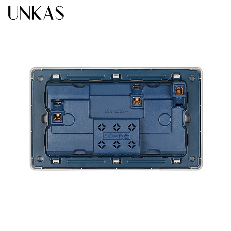 UNKAS 2.1A двойной usb порт для зарядки светодиодный индикатор настенная розетка