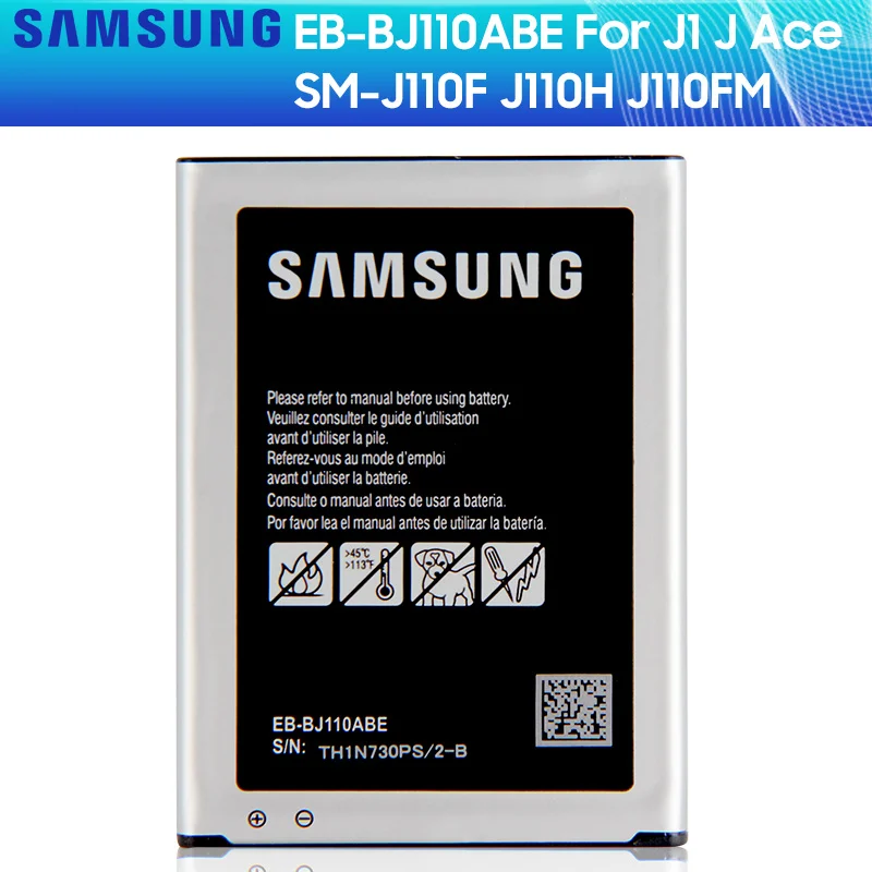 SAMSUNG оригинальный аккумулятор EB-BJ110ABE 3G версия для Samsung Galaxy J1 J Ace J110 SM-J110F J110H J110F J110FM