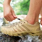 Сверхлегкие походные кроссовки, тактическая обувь для отдыха на открытом воздухе, для походов, рыбалки, летние дышащие сетчатые сникерсы-Амфибии, 39-44