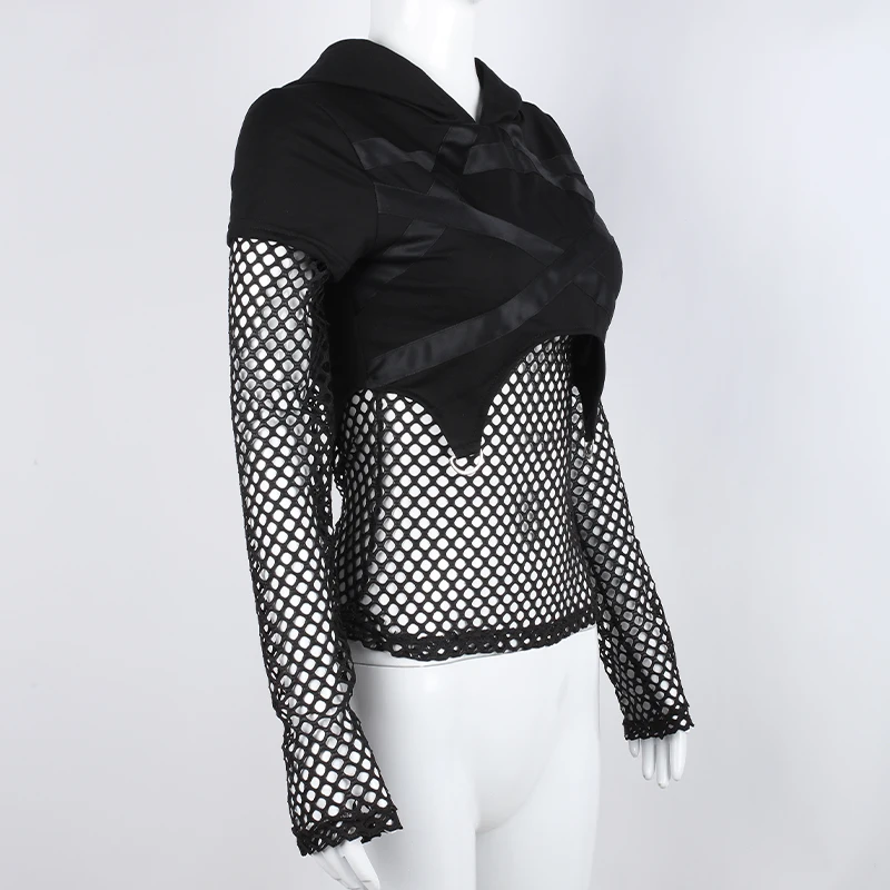 Slim Fit Повседневная Женская Черная Толстовка в мозаичном стиле Кофта с капюшоном