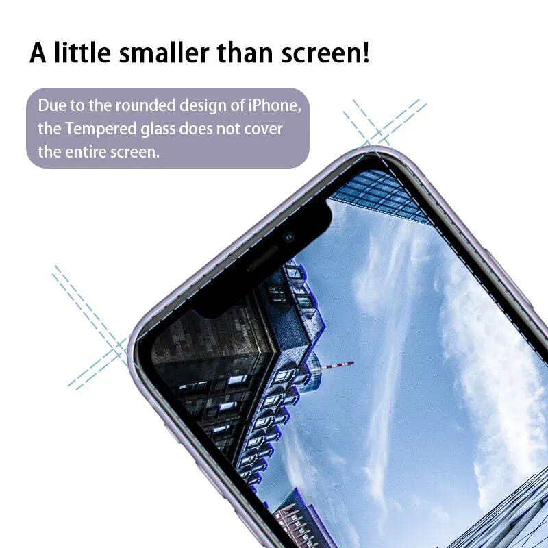 3 шт.! Закаленное стекло 9H для iPhone 12 Pro Max Mini SE 2020 Защита экрана 11 XS 7 8 6 6S Plus X XR 5 5S |