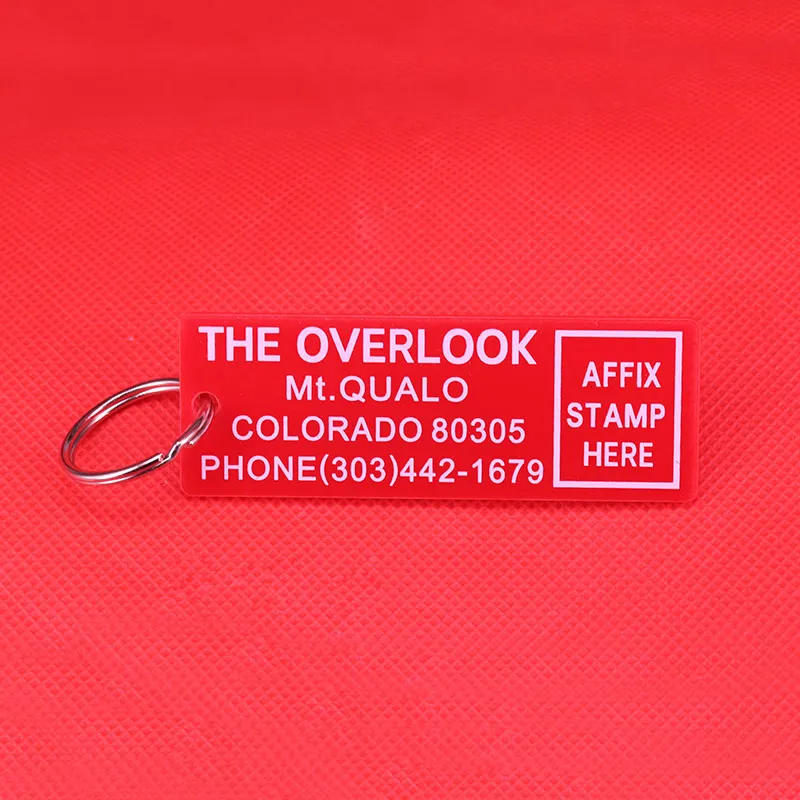 

Room 237 KEYCHAIN Stanley Kubrick's The Shining The Overlook Hotel keychain key fob Printed on both Sides