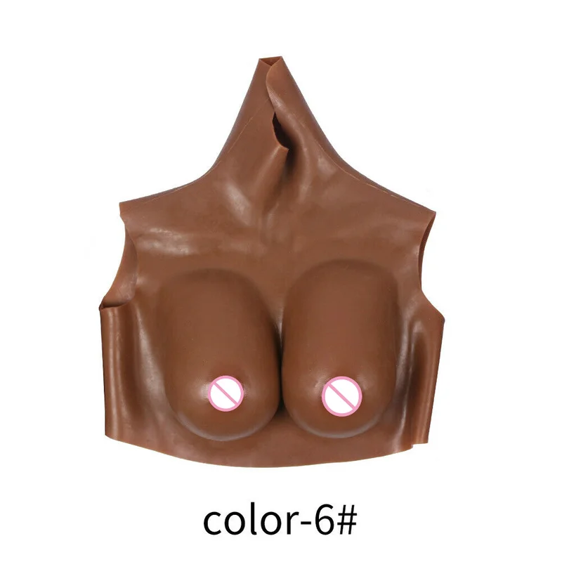 Plus Size Bras C D E Cup Silicone Fake Breast Forms Black People Skin Crossdresser Soft Boobs Transgender Queen Transvestite