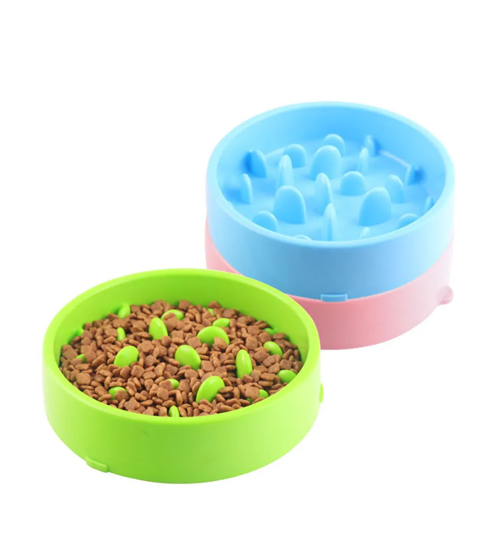 Pet Dog Feeding Food Bowls Puppy Slow Down Eating Feeder Dish Bowel Prevent Obesity Dogs Supplies Dropshipping | Дом и сад