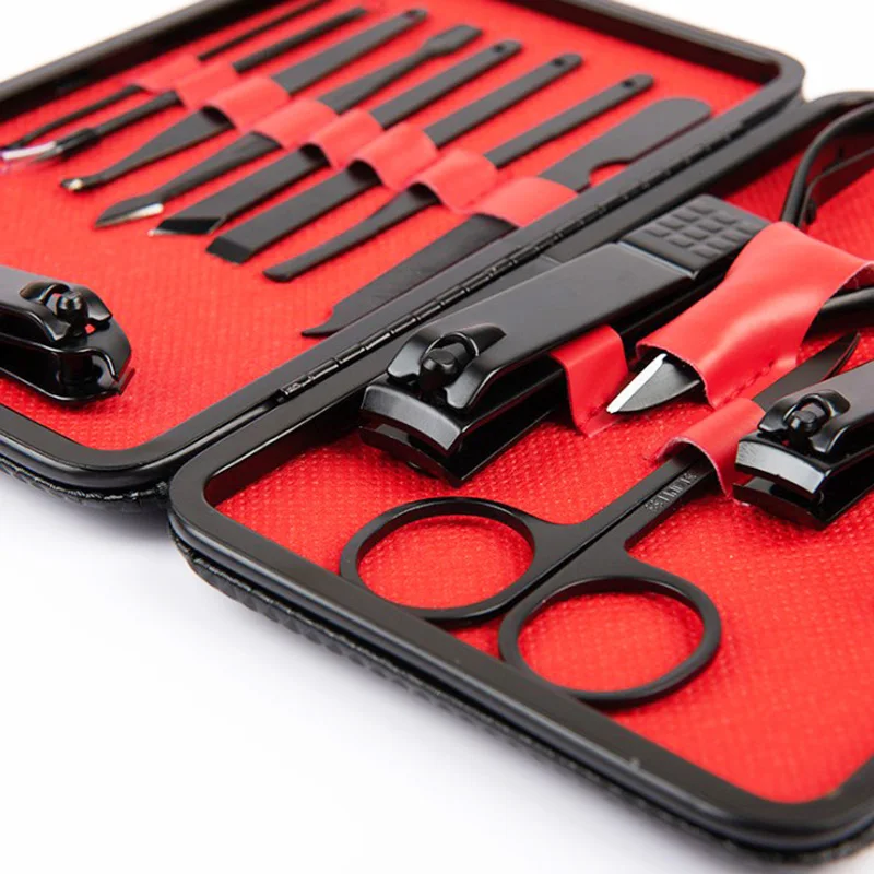 Кусачки для ногтей из нержавеющей стали 18 шт. в комплекте черные кусачки 7 тонкий