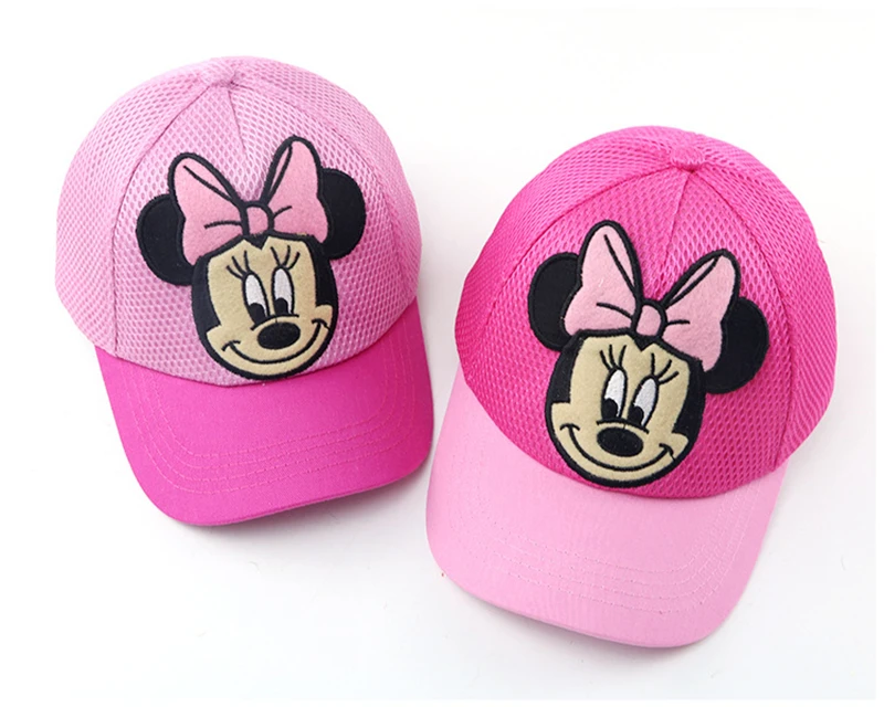 Летняя Детская стандартная бейсболка Мультяшные Минни милые детские Снэпбэк