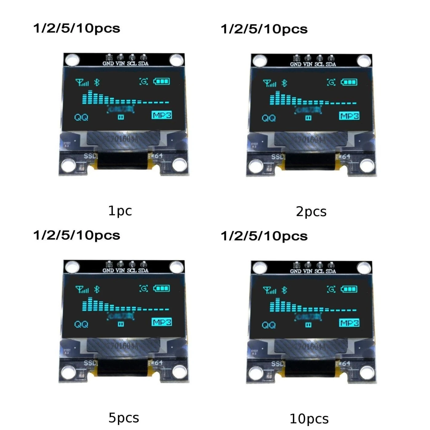ЖК-дисплей Дисплей модуль 0 96 &quotI2C IIC Серийный 128X64 128*64 синие светодиодный для Arduino