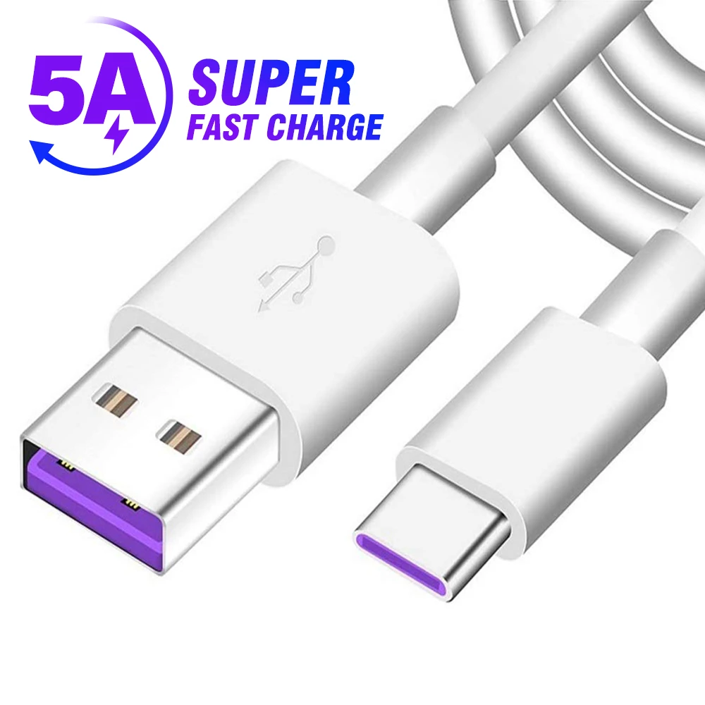 Супербыстрый зарядный кабель AUFU для Huawei P30 Pro 5A USB Type-C P20 Mate 20 10 P10 | Мобильные