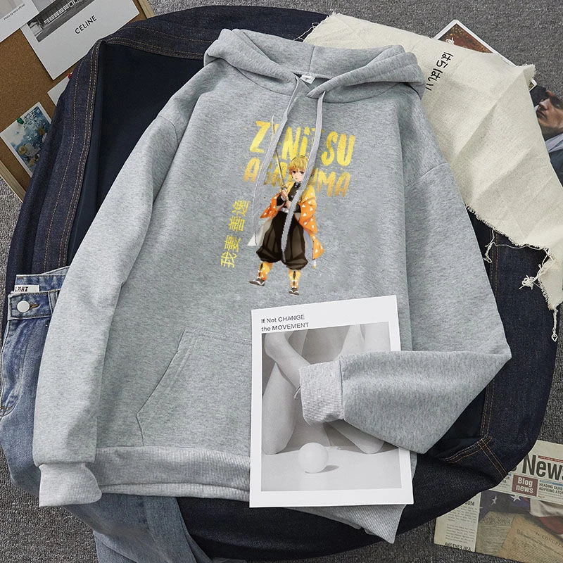 

Japanses Anime Demon Slayer hoodie Kisatsutai Inosuke Boar Mask Printing Spring and Autumn student Hoodies Harajuku Sweatshirt