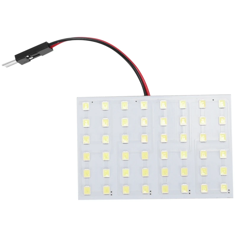 

Белый 1210 SMD 48 Светодиодный автомобильный интерьер e светильник Панель w T10 BA9S гирлянда
