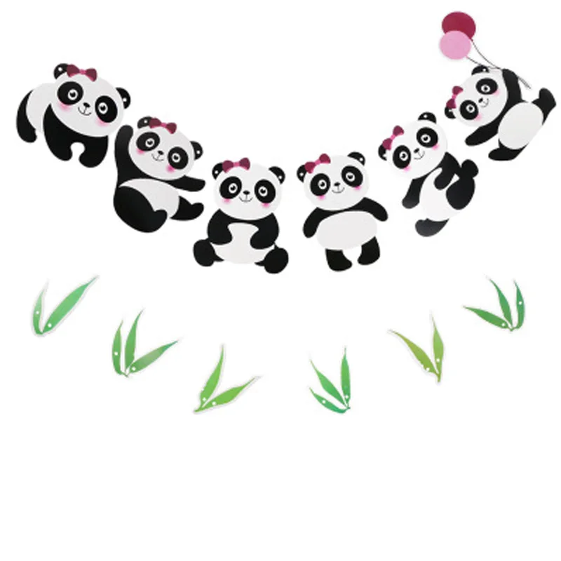 Panda вечерние черно белые одноразовые чашки для первого мальчика и девочки на день