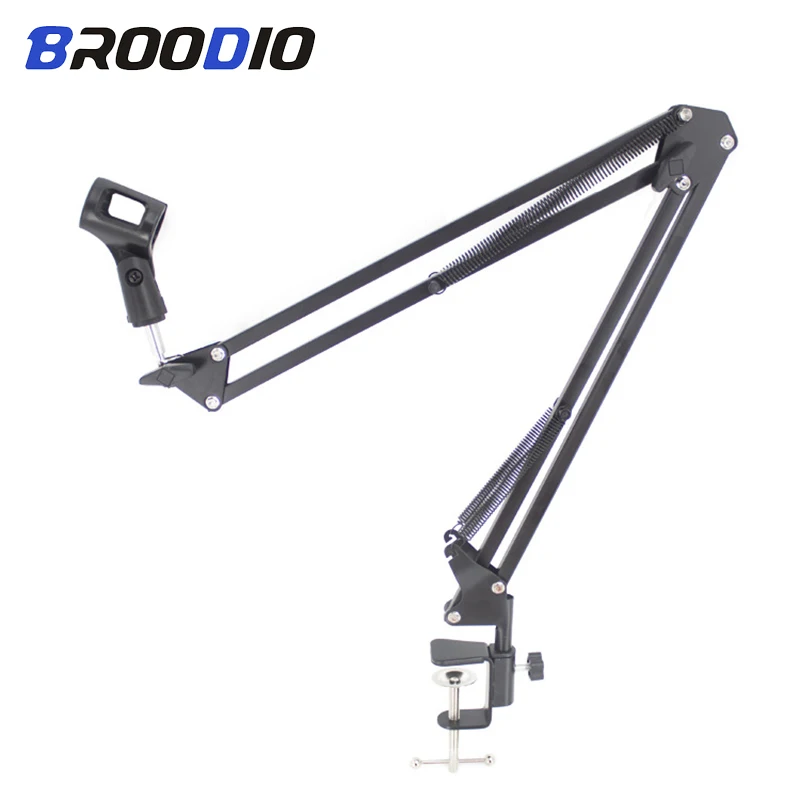 

BM800 Microphone Stand Scissor Arm Stand For Live Broadcast Lecture For Bm800 MIC Holder Tripod Mic Stand Table Mounting Clamp