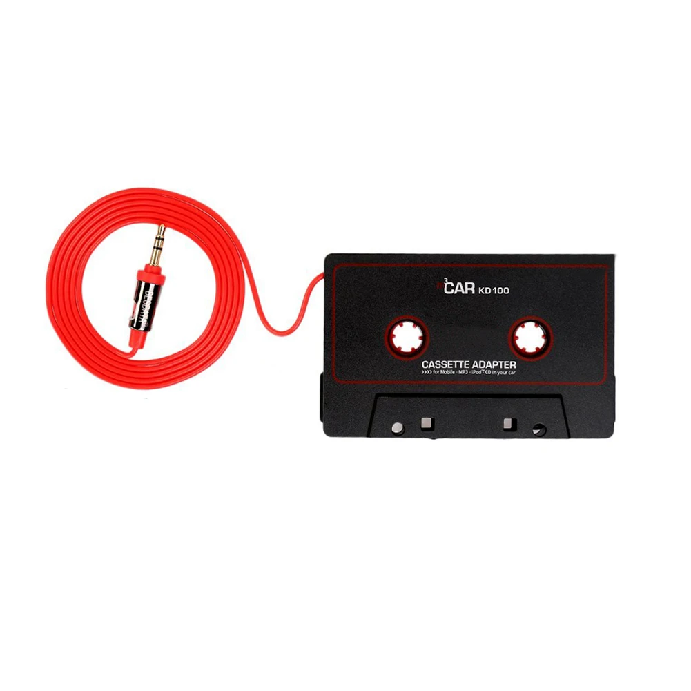 CD Player Plastic 3.5 Mm Aux Stereo Universal MP3 Audio Portable For Phone Convert Car Cassette Tape Adapter |