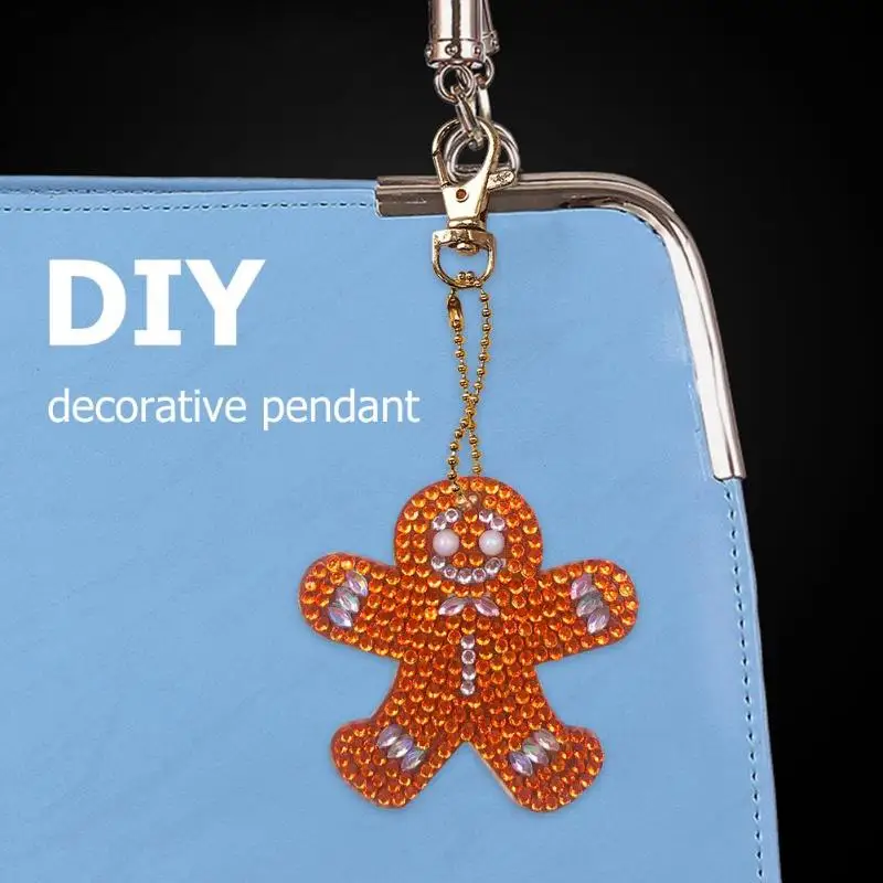 4 шт. DIY полный дрель специальная форма алмазная картина брелок Рождественская елка Лось брелок вышивка крестиком Рождественский подарок