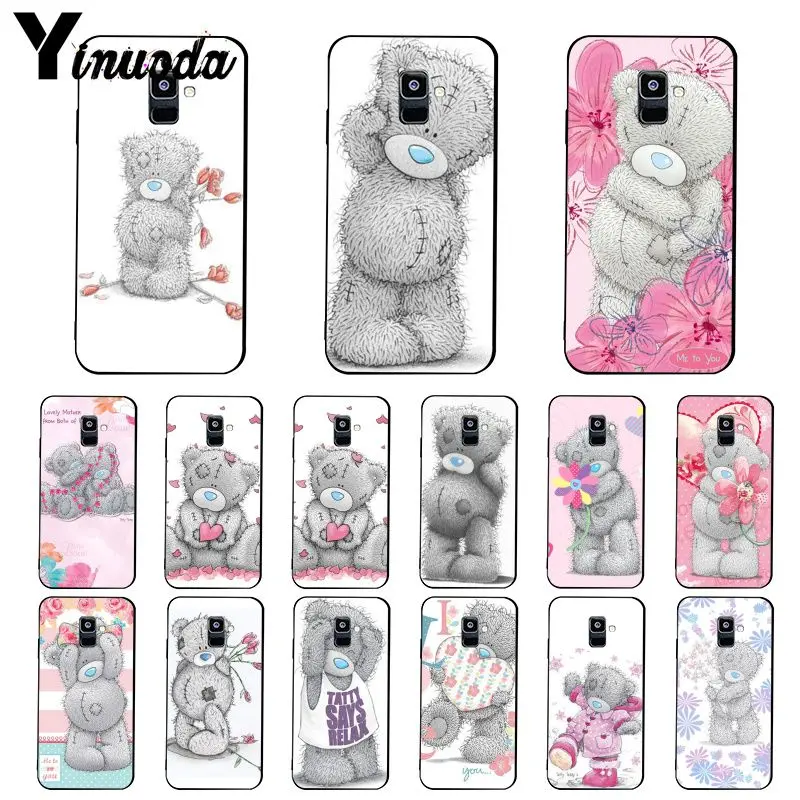 Чехол для телефона Yinuoda с милым мишкой Тедди Samsung Galaxy A7 A50 A70 A20 A30 A40 A8 A6Plus A8Plus A9