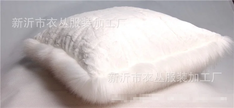 Декоративная Новинка роскошная Рождественская наволочка из белого меха