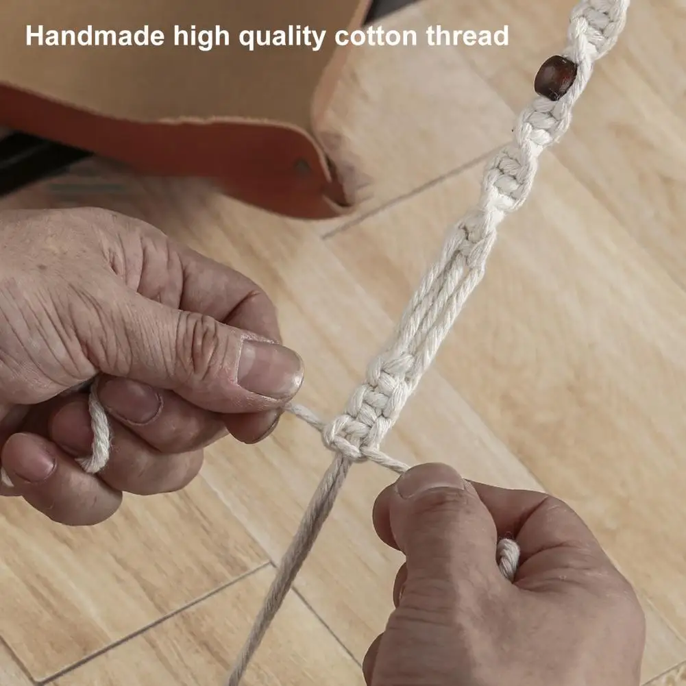 

Portable Camping Accessories Braid Bead Decor Camping Clothesline for Camping