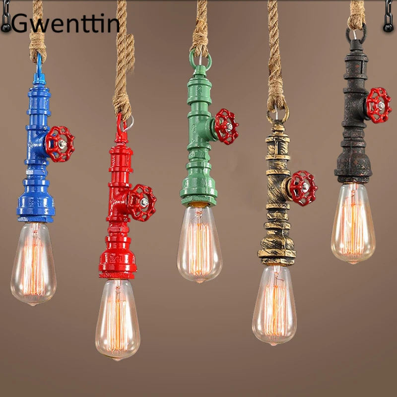 Винтажный Лофт промышленный подвесной светильник для труб приспособления