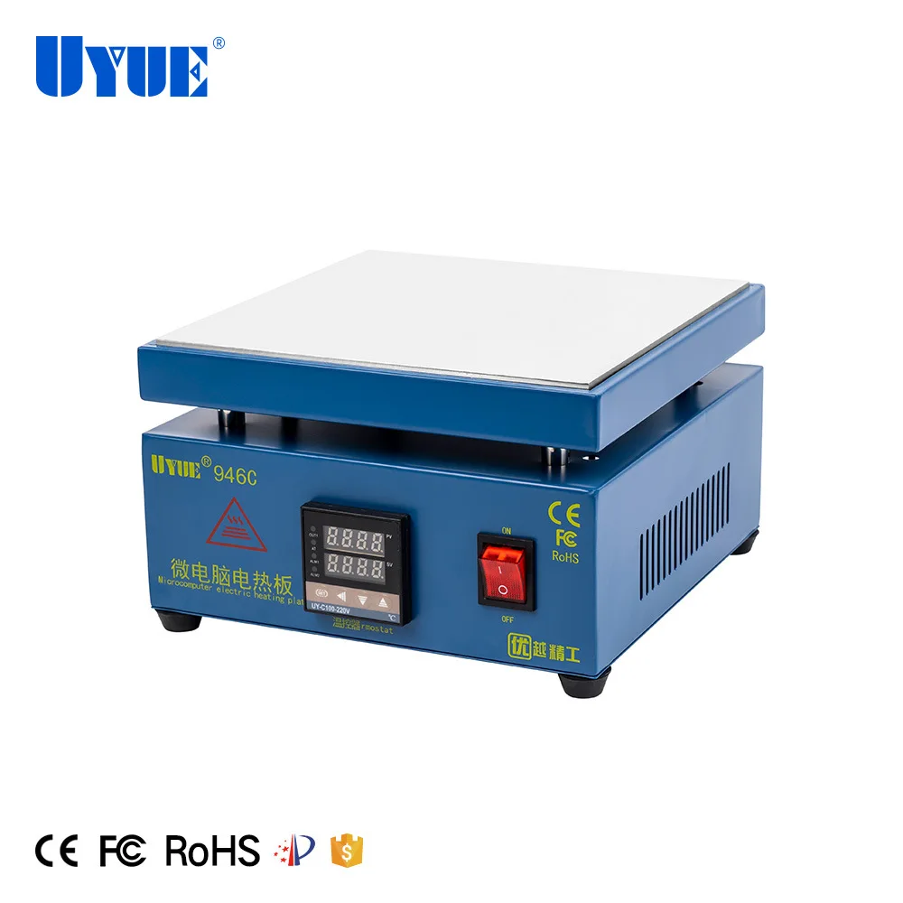 uyue 946c constant temperature heating station dual digital display repair preheating platform phone screen repair lcd repair free global shipping