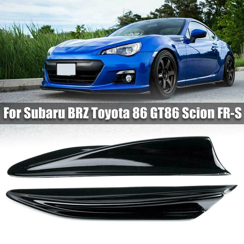 

Car Side Fender Fin Vents Cover Decoration Trim for Subaru BRZ Toyota 86 GT86 Scion FR-S Glossy Black