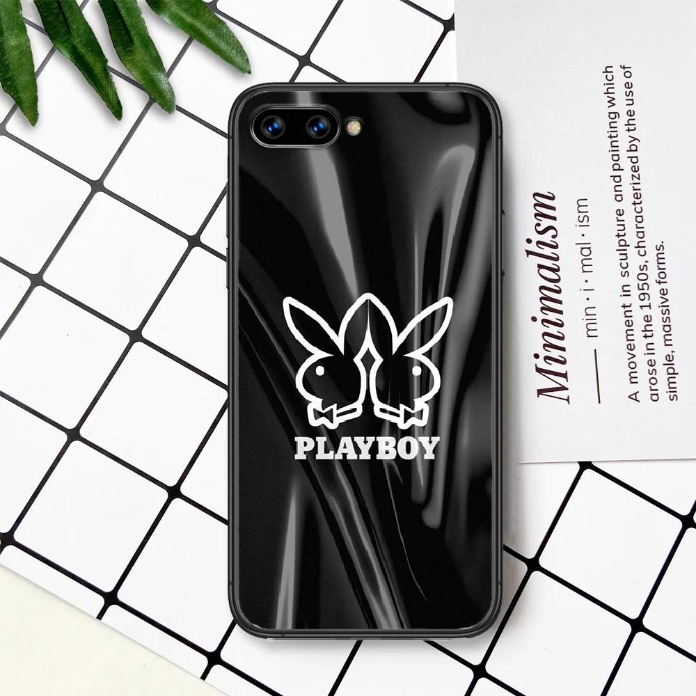 

Playboy Rabbit head Phone Case For Huawei Honor 6A 7A 7C 8 8A 8X 9 9X 10 10i 20 Lite Pro Play black Etui Silicone Waterproof