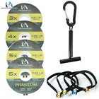 Леска для рыбалки Maximumcatch Spools (2X,3X,4X,5X,6X,7X), прозрачная леска для ловли нахлыстом с держателем и катушкой