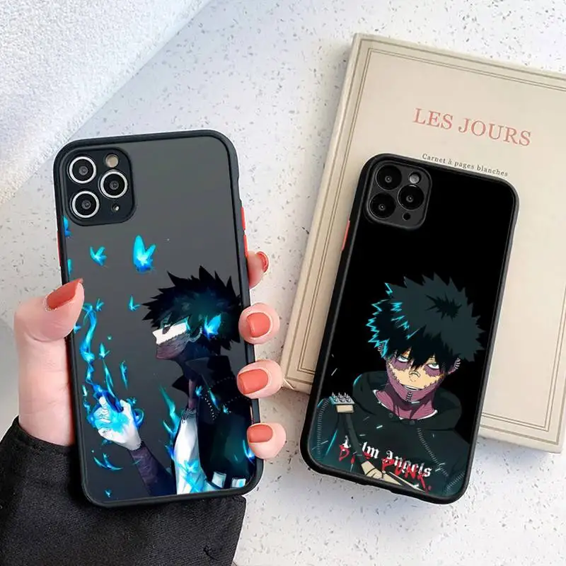 

My Hero Academia dabi Phone Case For iphone 12 11 8 7 plus mini x xs xr pro max matte transparent cover