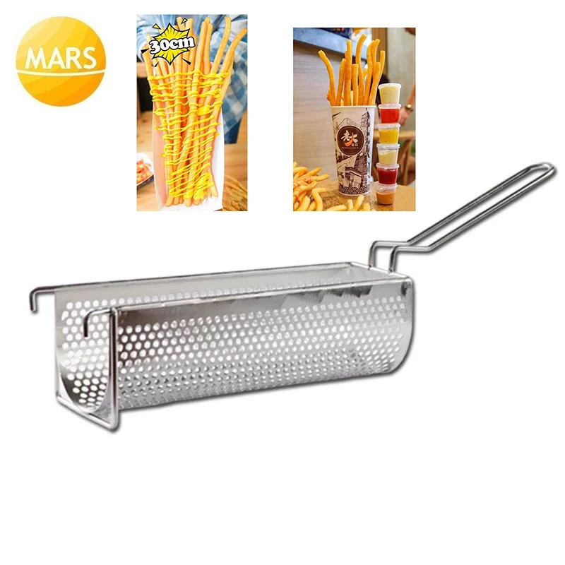 

Мини-корзина для жарки картофельных чипсов, из нержавеющей стали, 30 см