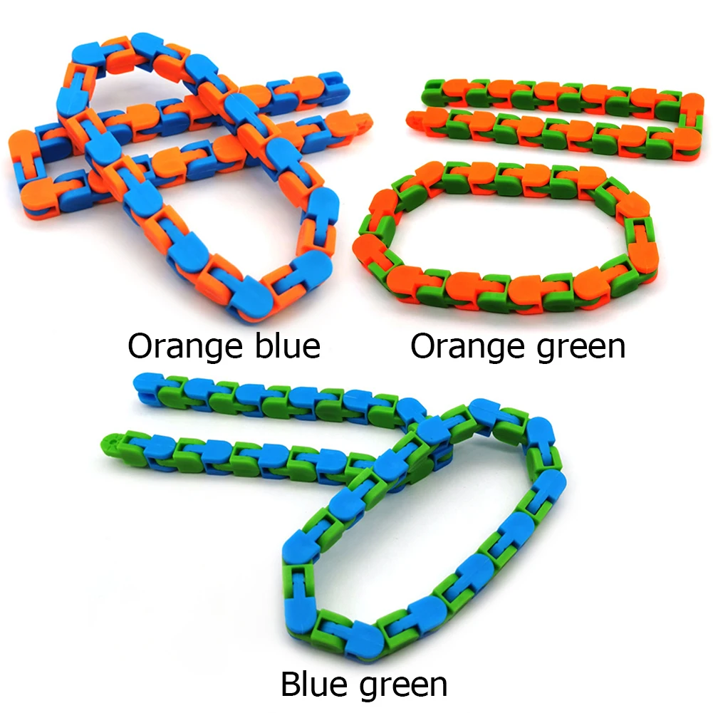 Pista de bicicleta de 24 secciones, juguete de cadena, pista de bicicleta de rotaci&oacute;n, descompresi&oacute;n, juguete de ventilaci&oacute;n, sensaci&oacute;n de mano, juguete interesante, regalo para ni&ntilde;os-1