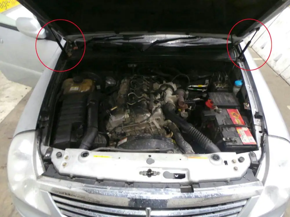1 пара авто газ пружинная распорка Лифт Газлифты Для SSANGYONG REXTON(GAB) 2002-2011 газ заряженный передний капот капота