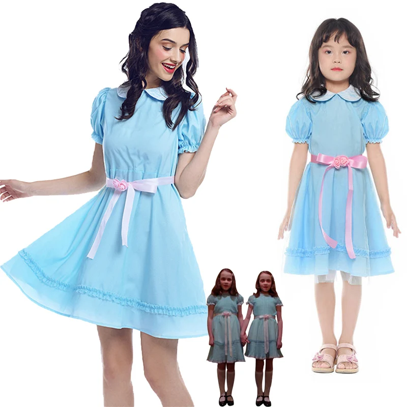 Костюм на Хэллоуин для взрослых и детей костюм косплея сияющих близнецов детское