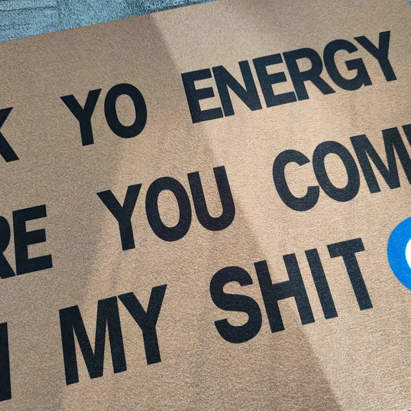 Добро пожаловать коврик для входной двери забавная печать по запросу проверьте