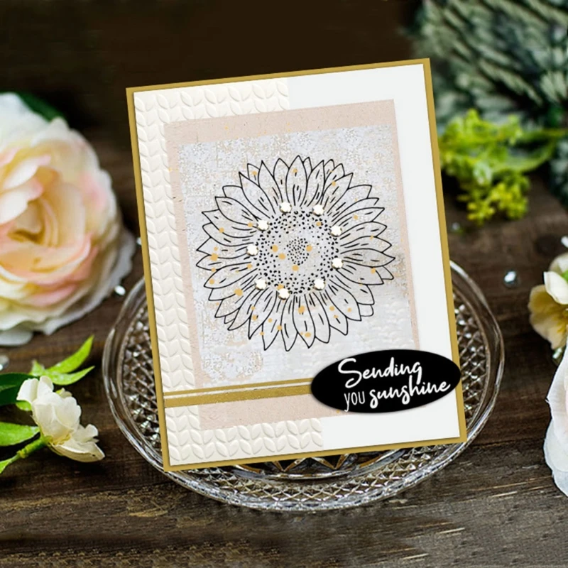 Flower Bee Seal Stamp with Cutting Dies Stencil DIY Scrapbooking Embossing Photo Album Decor Paper Card Craft Drop Shipping | Дом и сад