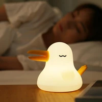 kiwi bird night light usb charging eye protection silicone lamp adjustable cute bird lamp portable bedside light home supplies