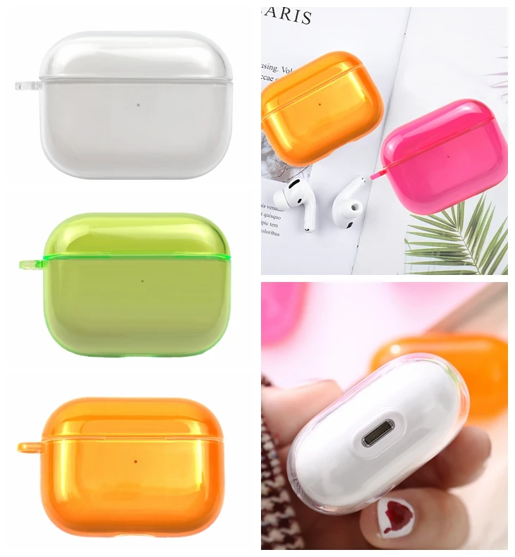 Прозрачная крышка для Airpods Pro Bluetooth беспроводная гарнитура протектор Air Pods