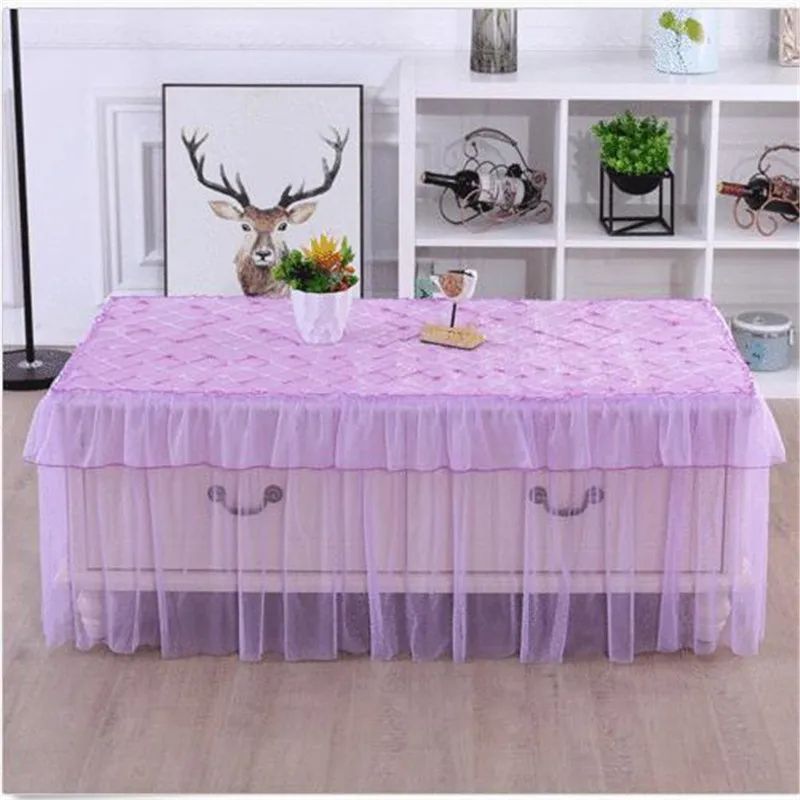 Пасторальные кружевные скатерти прозрачная пленка для стола прямоугольные