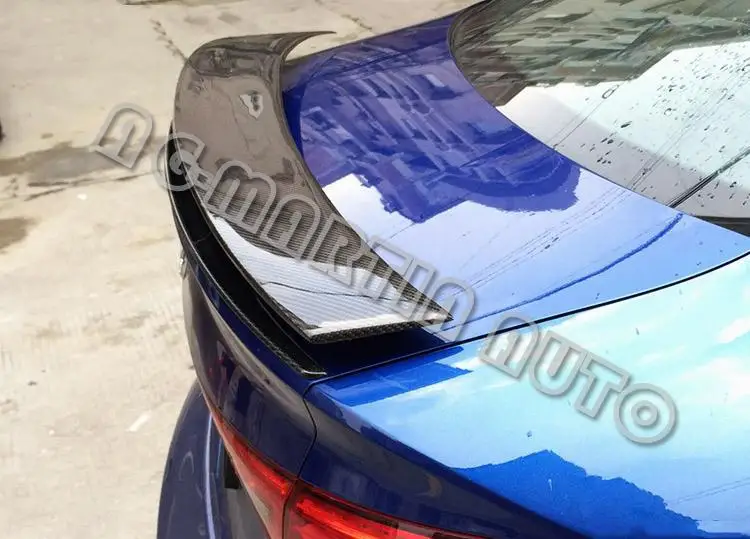 

Carbon fiber GT style back boot lip spoiler wing auto rear spoiler wing trunk spoiler for Audi A3 S3 sedan 2014+