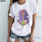 Футболка женская с принтом якоря, модная тенниска с коротким рукавом, уличная одежда в стиле Харадзюку, лето 90-х